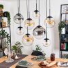 Gastor Lampadario a sospensione, Lampada a sfera, Lampada a sospensione Ambrato, Chiaro, Grigio fumo, 8-Luci Gastor Lampadario a sospensione, Lampada a sfera, Lampada a sospensione Ambrato, Chiaro, Grigio fumo, 8-Luci