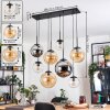 Gastor Lampadario a sospensione, Lampada a sfera, Lampada a sospensione Ambrato, Cromo, Chiaro, Grigio fumo, 8-Luci