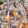 Koyoto Lampadario a sospensione, Lampada a sfera, Lampada a sospensione Ambrato, Chiaro, Grigio fumo, 6-Luci
