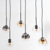 Ripoll Lampadario a sospensione, Lampada a sfera, Lampada a sospensione Ambrato, Chiaro, Grigio fumo, 6-Luci