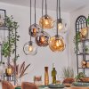 Ripoll Lampadario a sospensione, Lampada a sfera, Lampada a sospensione Ambrato, Chiaro, Grigio fumo, 6-Luci