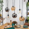Ripoll Lampadario a sospensione, Lampada a sfera, Lampada a sospensione Ambrato, Chiaro, Grigio fumo, 6-Luci