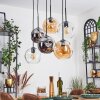 Ripoll Lampadario a sospensione, Lampada a sfera, Lampada a sospensione Ambrato, Chiaro, Grigio fumo, 6-Luci