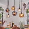 Ripoll Lampadario a sospensione, Lampada a sfera, Lampada a sospensione Ambrato, Chiaro, Grigio fumo, 6-Luci