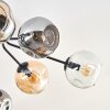 Ripoll Plafoniera, Lampada a sfera Ambrato, Chiaro, Grigio fumo, 8-Luci