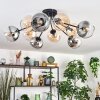 Koyoto Plafoniera, Lampada a sfera 81 cm Ambrato, Chiaro, Grigio fumo, 10-Luci