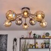 Ripoll Plafoniera, Lampada a sfera Ambrato, Grigio fumo, 10-Luci