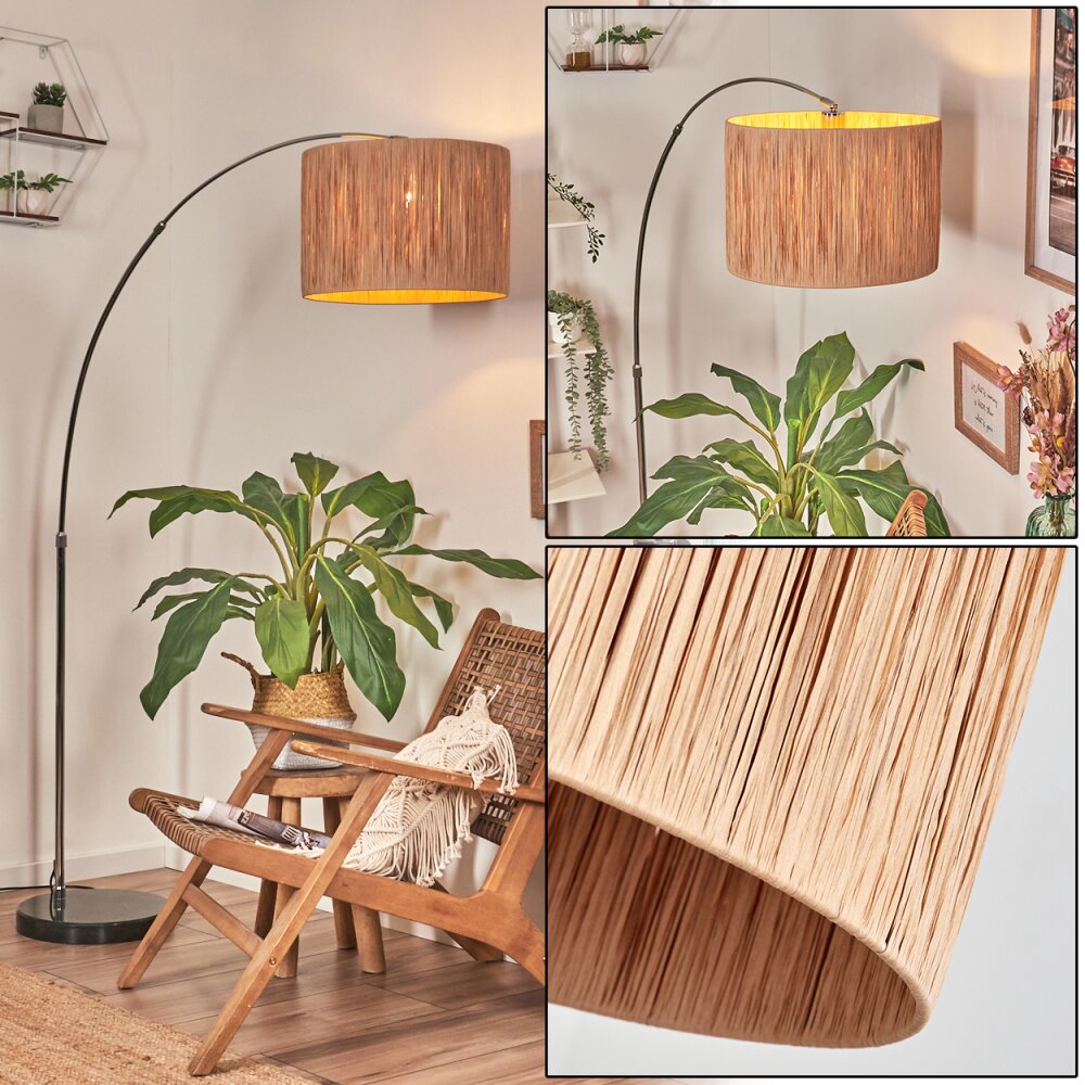 Granja Lampada da terra Cromo, Nero, 1-Luce main product photo