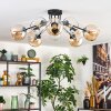 Koyoto Plafoniera, Lampada a sfera 81 cm Ambrato, Chiaro, 10-Luci