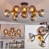 Koyoto Plafoniera, Lampada a sfera 81 cm Oro, Chiaro, Ramato, Grigio fumo, 10-Luci