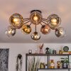 Koyoto Plafoniera, Lampada a sfera 81 cm Oro, Chiaro, Ramato, Grigio fumo, 10-Luci