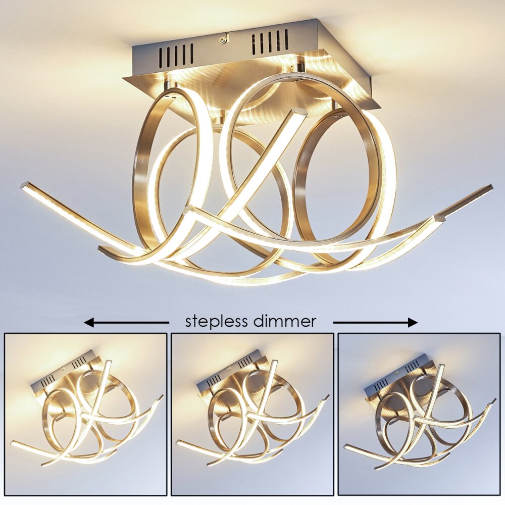 Felin Plafoniera LED Nichel opaco, 1-Luce main product photo