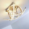 Felin Plafoniera LED Nichel opaco, 1-Luce