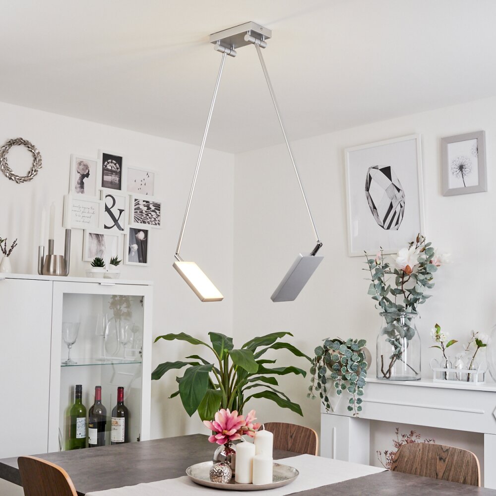 Anneau Plafoniera LED Cromo, Argento, 2-Luci main product photo