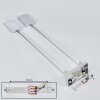 Anneau Plafoniera LED Cromo, Argento, 2-Luci