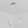 Anneau Plafoniera LED Cromo, Argento, 2-Luci