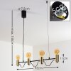 Gnarp Lampada a Sospensione Nero-Oro, 4-Luci