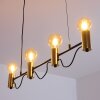 Gnarp Lampada a Sospensione Nero-Oro, 4-Luci