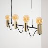 Gnarp Lampada a Sospensione Nero-Oro, 4-Luci
