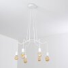 Cuyama Lampadario a sospensione Bianco, 6-Luci