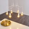 Cuyama Lampadario a sospensione Bianco, 6-Luci