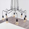 Cuyama Lampadario a sospensione Nero, 8-Luci