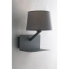 Luce-Design Ciak Applique Grigio, 1-Luce