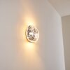 Concha Applique Bianco, 1-Luce