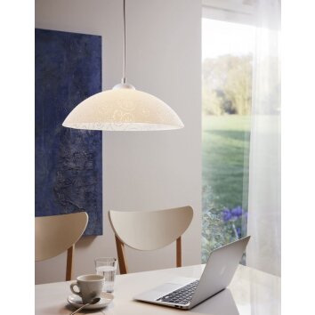 Eglo VETRO Lampada a sospensione Bianco, 1-Luce