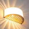 PESARO Applique Nichel opaco, 1-Luce