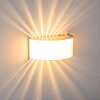 PESARO Applique Nichel opaco, 1-Luce