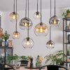 Koyoto Lampadario a sospensione, Lampada a sfera, Lampada a sospensione Ambrato, Chiaro, Grigio fumo, 8-Luci