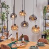 Ripoll Lampadario a sospensione, Lampada a sfera, Lampada a sospensione Ambrato, Chiaro, Grigio fumo, 6-Luci