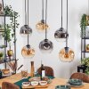 Ripoll Lampadario a sospensione, Lampada a sfera, Lampada a sospensione Ambrato, Chiaro, Grigio fumo, 6-Luci