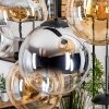 Gastor Lampadario a sospensione, Lampada a sfera, Lampada a sospensione Ambrato, Cromo, Chiaro, Grigio fumo, 8-Luci