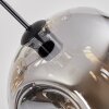 Ripoll Lampadario a sospensione, Lampada a sfera, Lampada a sospensione a cluster Ambrato, Cromo, Chiaro, Grigio fumo, 4-Luci