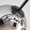 Koyoto Plafoniera, Lampada a sfera 86 cm Ambrato, Cromo, Chiaro, Grigio fumo, 8-Luci