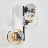 Koyoto Lampada a sfera, Applique Ambrato, Chiaro, Grigio fumo, 3-Luci