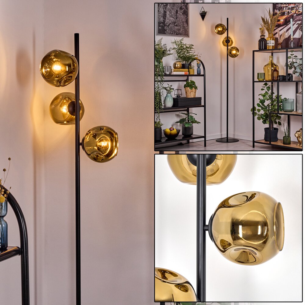 Ripoll Lampada a sfera, Lampada da terra Oro, 3-Luci main product photo