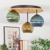 Koyoto Plafoniera, Lampada a sfera Écru, Nero, 3-Luci