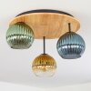 Koyoto Plafoniera, Lampada a sfera Écru, Nero, 3-Luci