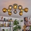 Ripoll Plafoniera, Lampada a sfera Blu, Oro, Verde, 10-Luci