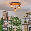 Koyoto Plafoniera, Lampada a sfera Écru, Nero, 3-Luci
