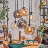 Ripoll Lampadario a sospensione, Lampada a sfera, Lampada a sospensione Ambrato, Chiaro, Grigio fumo, 6-Luci