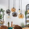 Ripoll Lampadario a sospensione, Lampada a sfera, Lampada a sospensione Ambrato, Chiaro, Grigio fumo, 6-Luci