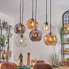 Ripoll Lampadario a sospensione, Lampada a sfera, Lampada a sospensione Ambrato, Chiaro, Grigio fumo, 6-Luci