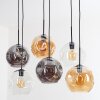 Ripoll Lampadario a sospensione, Lampada a sfera, Lampada a sospensione Ambrato, Chiaro, Grigio fumo, 6-Luci