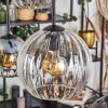 Koyoto Lampadario a sospensione, Lampada a sfera, Lampada a sospensione Ambrato, Chiaro, Grigio fumo, 6-Luci