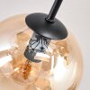 Koyoto Plafoniera, Lampada a sfera 81 cm Ambrato, Chiaro, Grigio fumo, 10-Luci