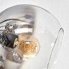 Koyoto Plafoniera, Lampada a sfera 81 cm Ambrato, Chiaro, Grigio fumo, 10-Luci